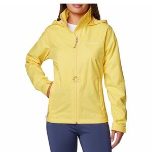 NWT Columbia Women's Switchback III Jacket windbreaker yellow XL $75